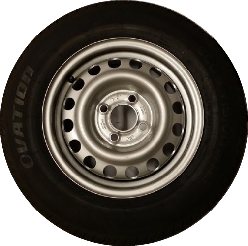 Wheel and Tyre 165 4 stud Timberwolf 125/150 
