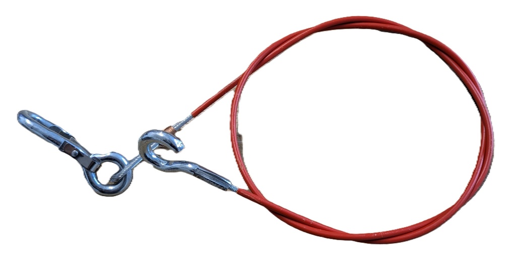 BREAK AWAY CABLE FOR ST6P &amp; ST8D (CONNECTS FROM CHIPPER HANDBRAKE TO THE TOWING VEHICLE