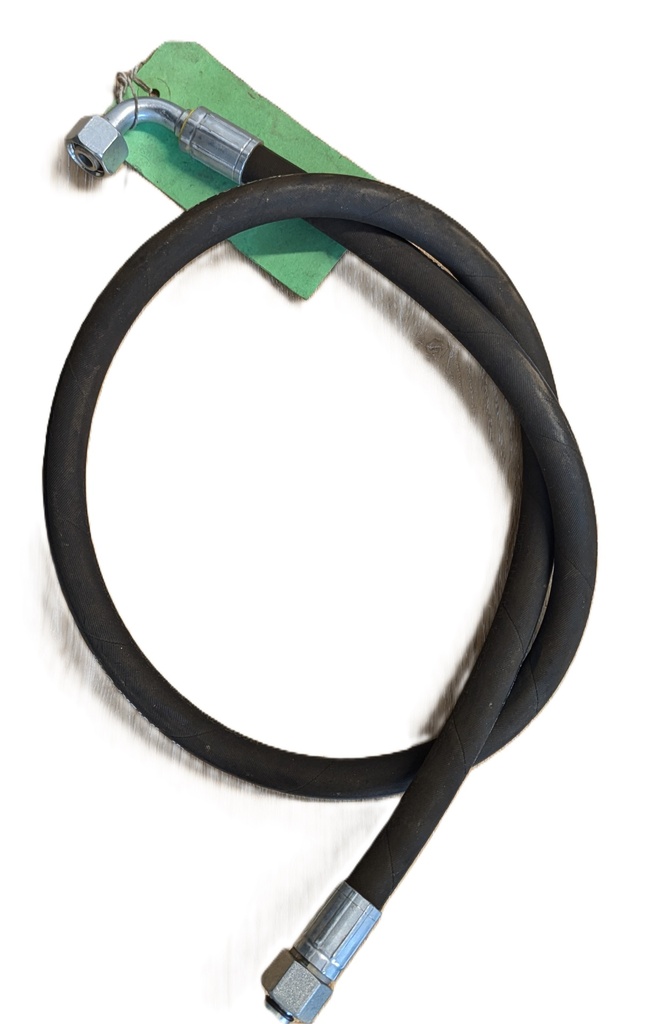 Hose 015 3/8 2SC Hose x 1140mm L/G C/W 12L Fem Str x 90 in Steel