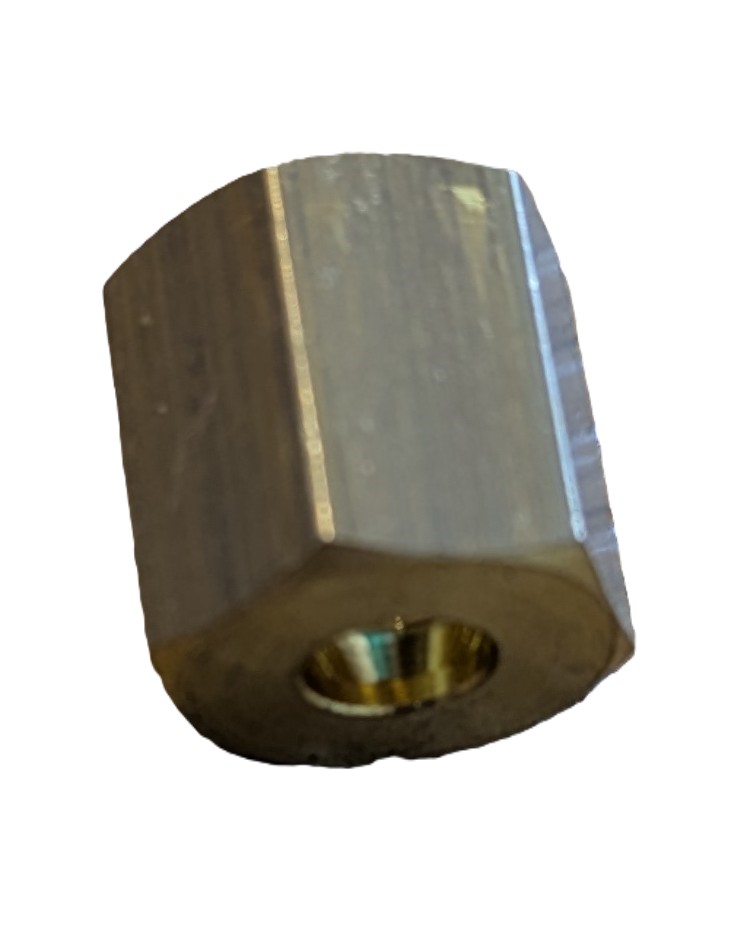 04MM OD BRASS NUT X M08X1.0