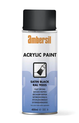 Forst Black Aerosol Paint (Satin) 400ml