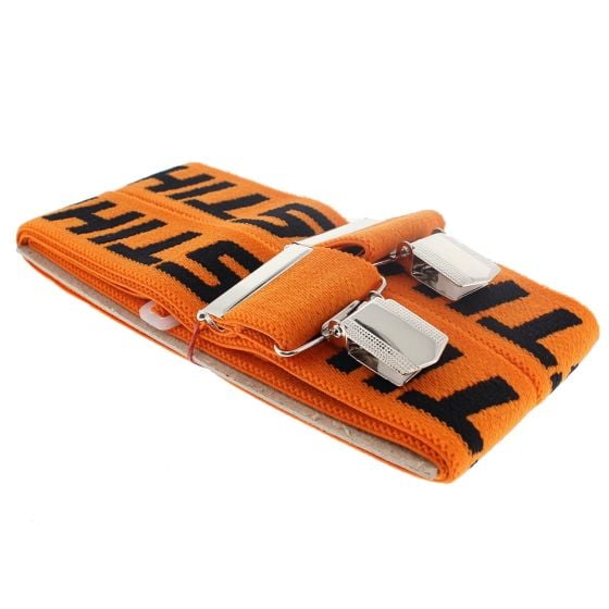 Orange braces metal clips 110cm
