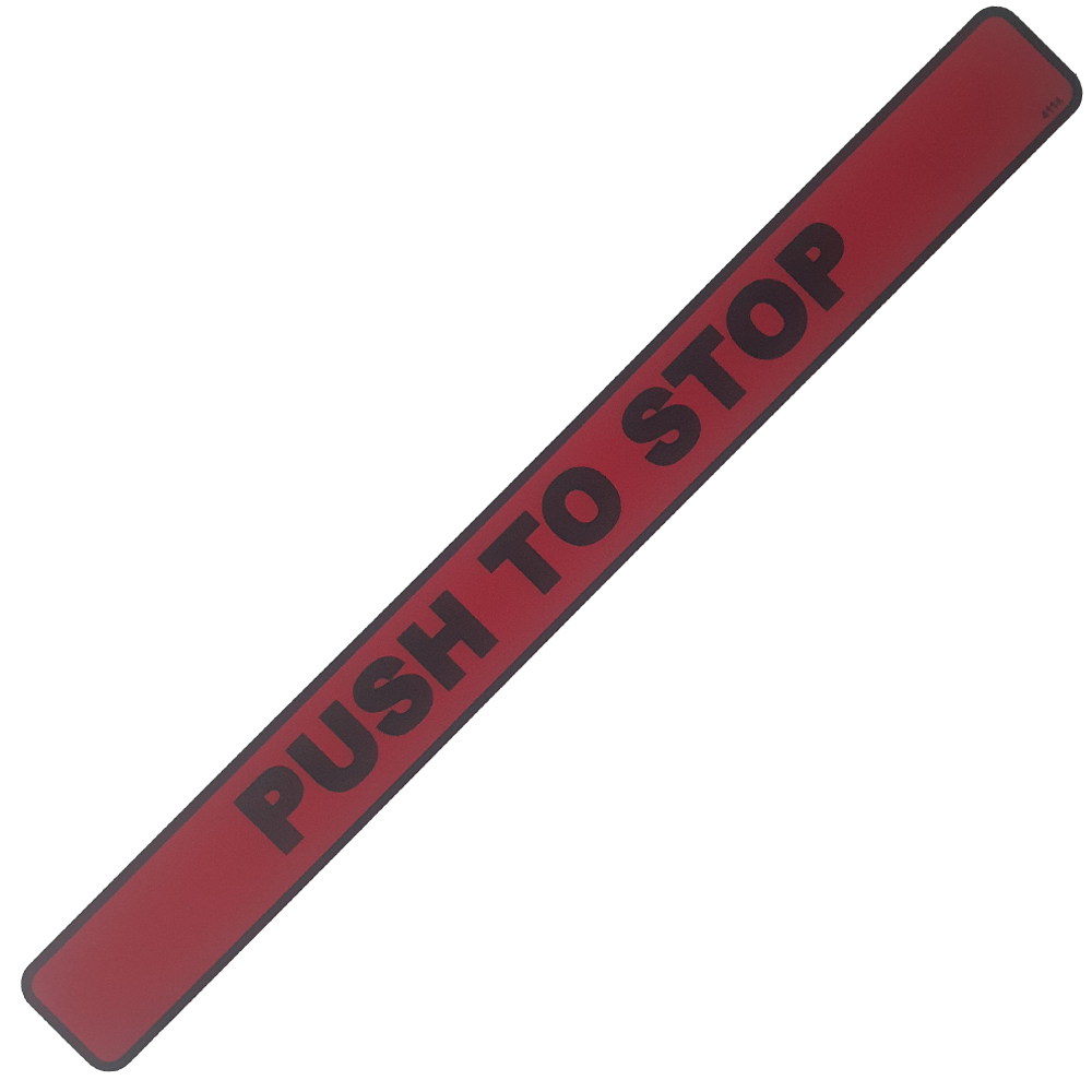 Först Decal Push To Stop ( Low Funnel Second Bar ) Forst Chipper Decal Sticker