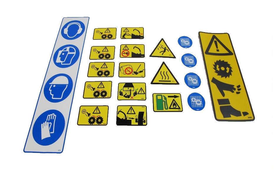 Safety Sticker Set (Petrol Machines) - General Decals