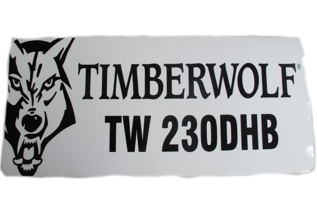 Decal / Sticker Combined Timberwolf TW230DHB C/W Wolf Head