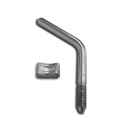 [AT-100.40Y] Bradley Ribbed Jockey Handle &amp; Pad, Double Lock Bracket