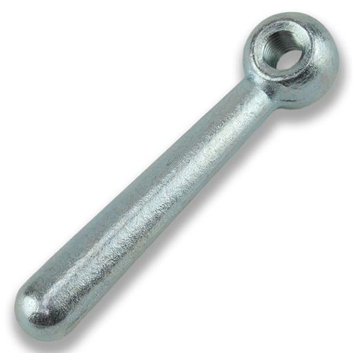 [12-10-004] FEMALE SILVER HANDLE FOR CHUTE ADJUSTMENT - Clamping Lever Butt Welded M12
