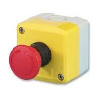 [C162-0100] Timberwolf TW13/75 TW160 TW230(New) Emergency Stop Button assy (complete, yellow box type)