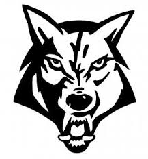 [ID1363] Timberwolf Wolf Head Logo Decal/Sticker