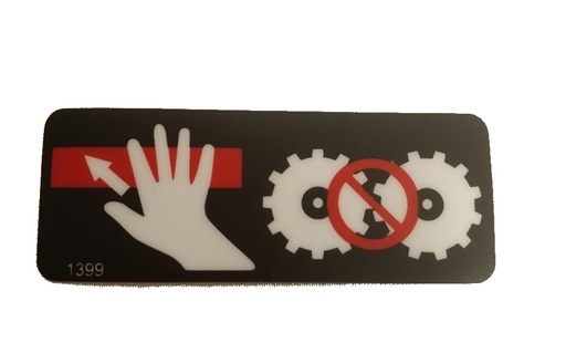 [ID1399] Decal - Safety Bar 'Push To Stop'